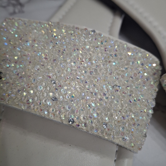 Iridescent Rhinestone Sandals - Picture 4 of 9
